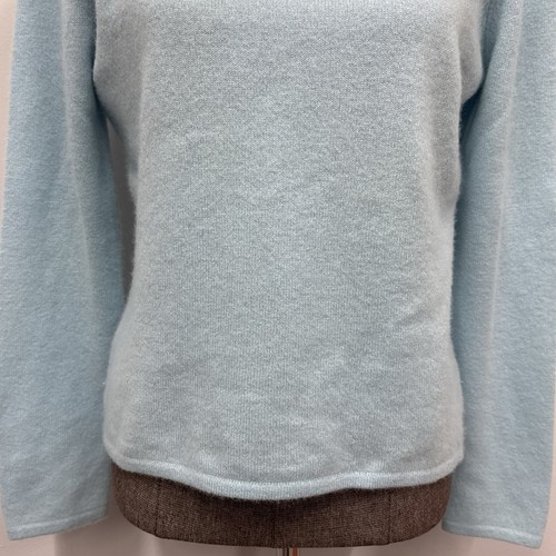 Peck & Peck 100% Kaschmir Blau Rollkragen Pullover Pulli Größe L Large - Bild 4 von 10