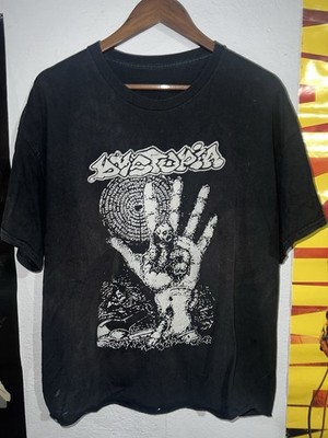 Rare Vtg Faded Y2K Dystopia Band Tee XL Sludge Metal Crust Punk Crowbar Rock 00s