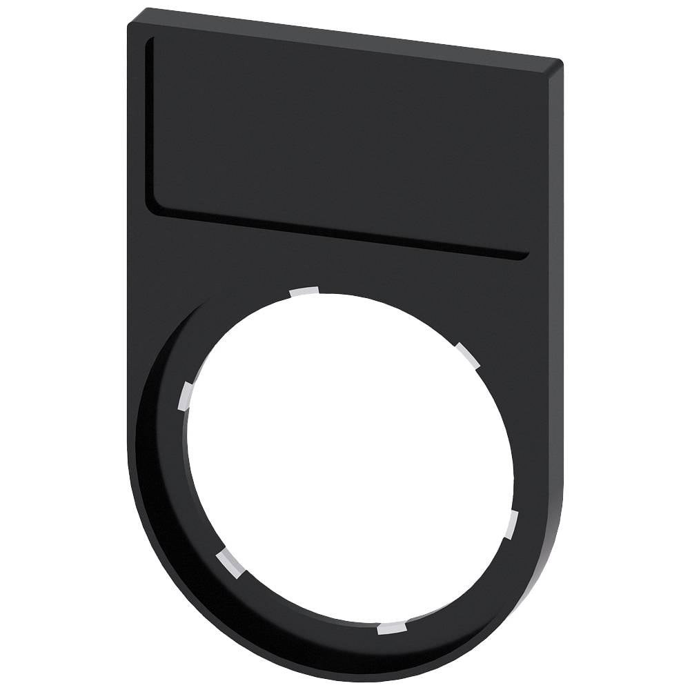 Siemens 3SU1900-0AG10-0AA0 Plaquette de repérage noire pour bouton-poussoir en lot de 10