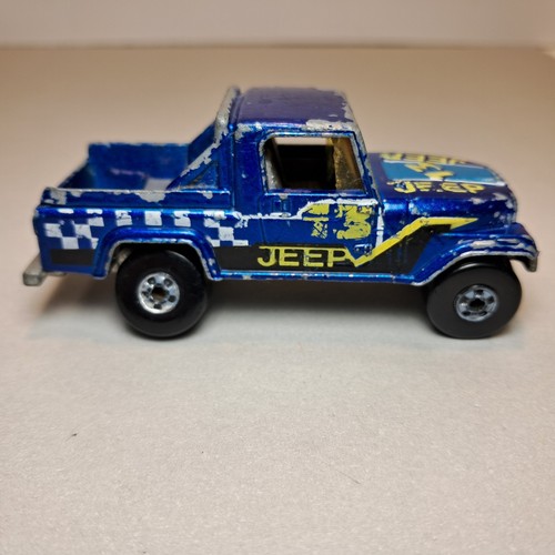 Vintage 1982 Hot Wheels Jeep Scrambler Truck Blue #13 - 第 3/6 張圖片