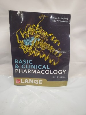 Basic and Clinical Pharmacology-Katzung Bertram G-Paperback *Used *Warped Spine