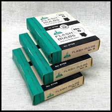 three boxes of Tower new-old-stock 5 flash bulbs for 36 total flashes