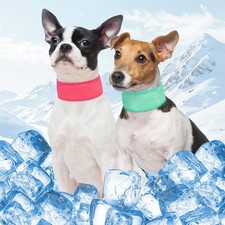 2 Pack Dog Cooling Bandana Neck Wraps, Instant Chill Pet Bandanas for Summer ...