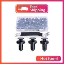 Rexka 41pcs 10mm Hole Front Rear Bumper Fender Liner Splash Shield Trim Retainer