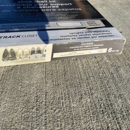 Rubbermaid FastTrack Schrank Schuh Aufbewahrung Regal 48"x 4"x 12" weiß - Bild 10 von 24