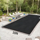Pool Leaf Net Cover Leaf Catcher 20x40ft Black In-Ground Swimming Pool Durable — photo 6