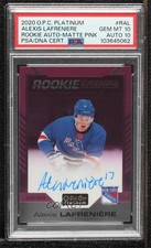2020 O-Pee-Chee Platinum Rookie Matte Pink /99 Alexis Lafreniere PSA 10 Auto RC