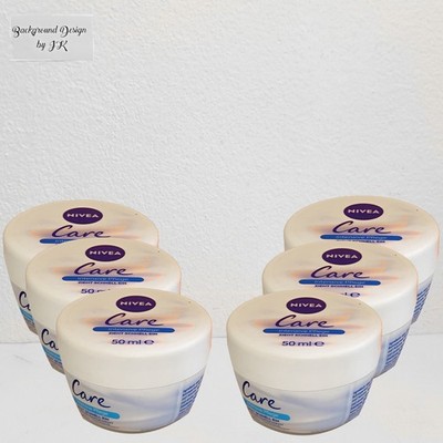6x 50ml Nivea Care Intensive Pflege Creme Gesicht & Körper 6er Pack Dose