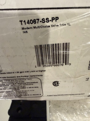 #ad Delta T14067 SS PP Modern Multi choice Valve Trim 1L 14S $50.00