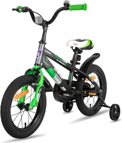 Berry Kids Bike for Ages 3-12, 12-20 Inch with Training Wheels & Kickstand - Picture 8 of 8