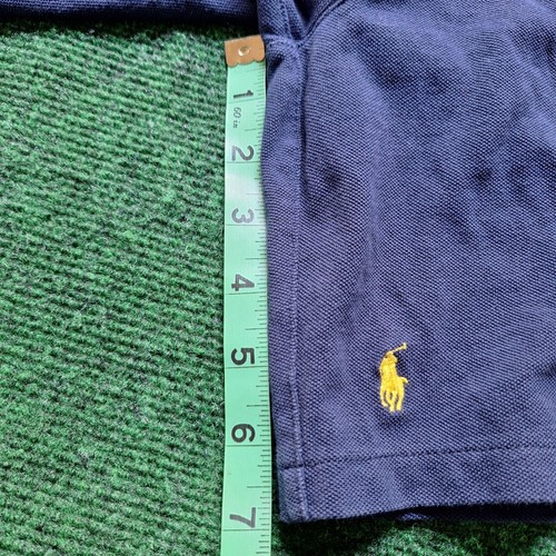 Polo Ralph Lauren Shorts Boys Medium 10-12 Navy Multicolor Pony Logo Cotton Kids - Picture 10 of 14