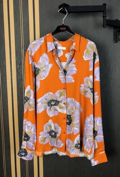 Women Paul Smith Shirt Orange Floral 40 / L