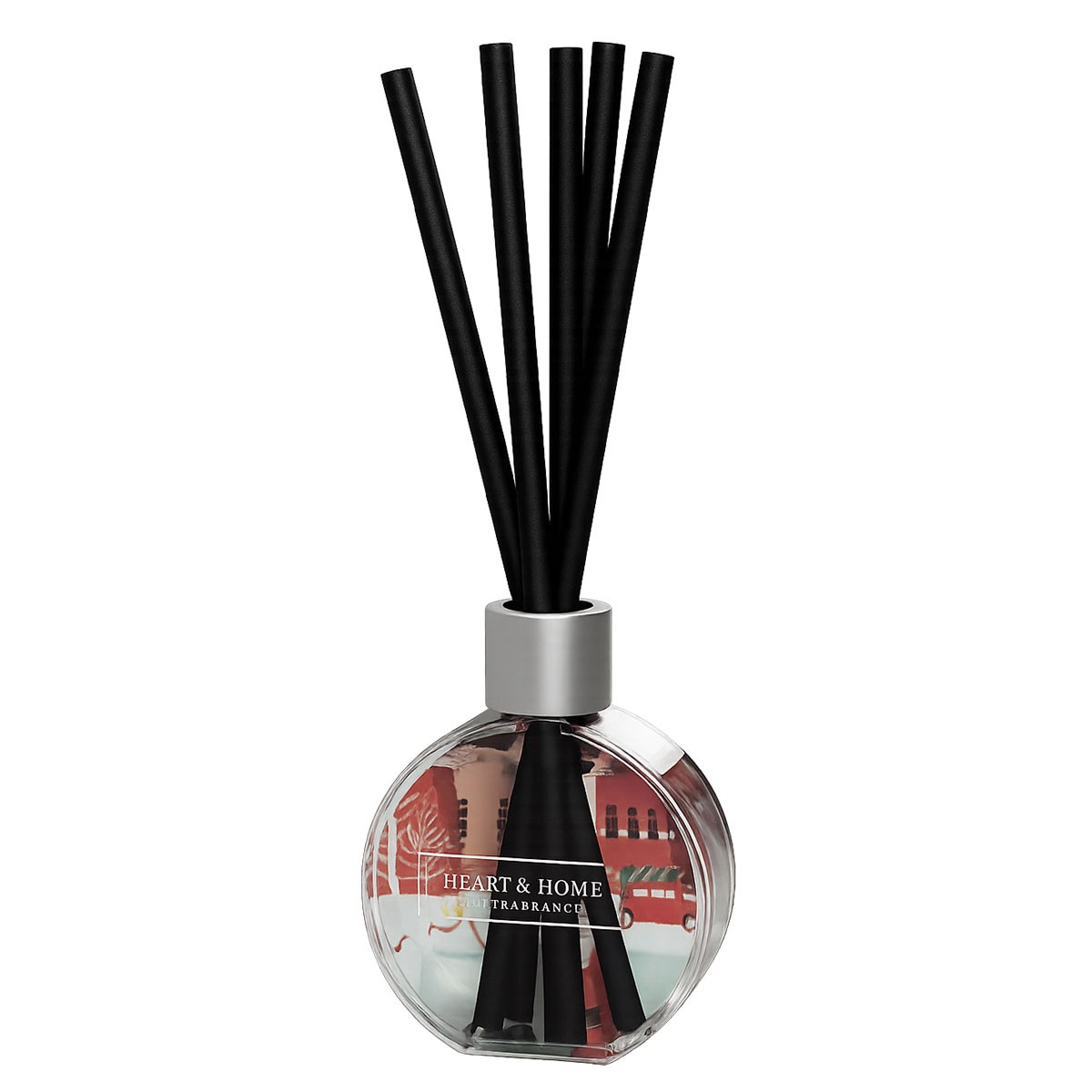 Diffuseur à bâtons magie de Noël en flacon de verre élégant pour décoration chic