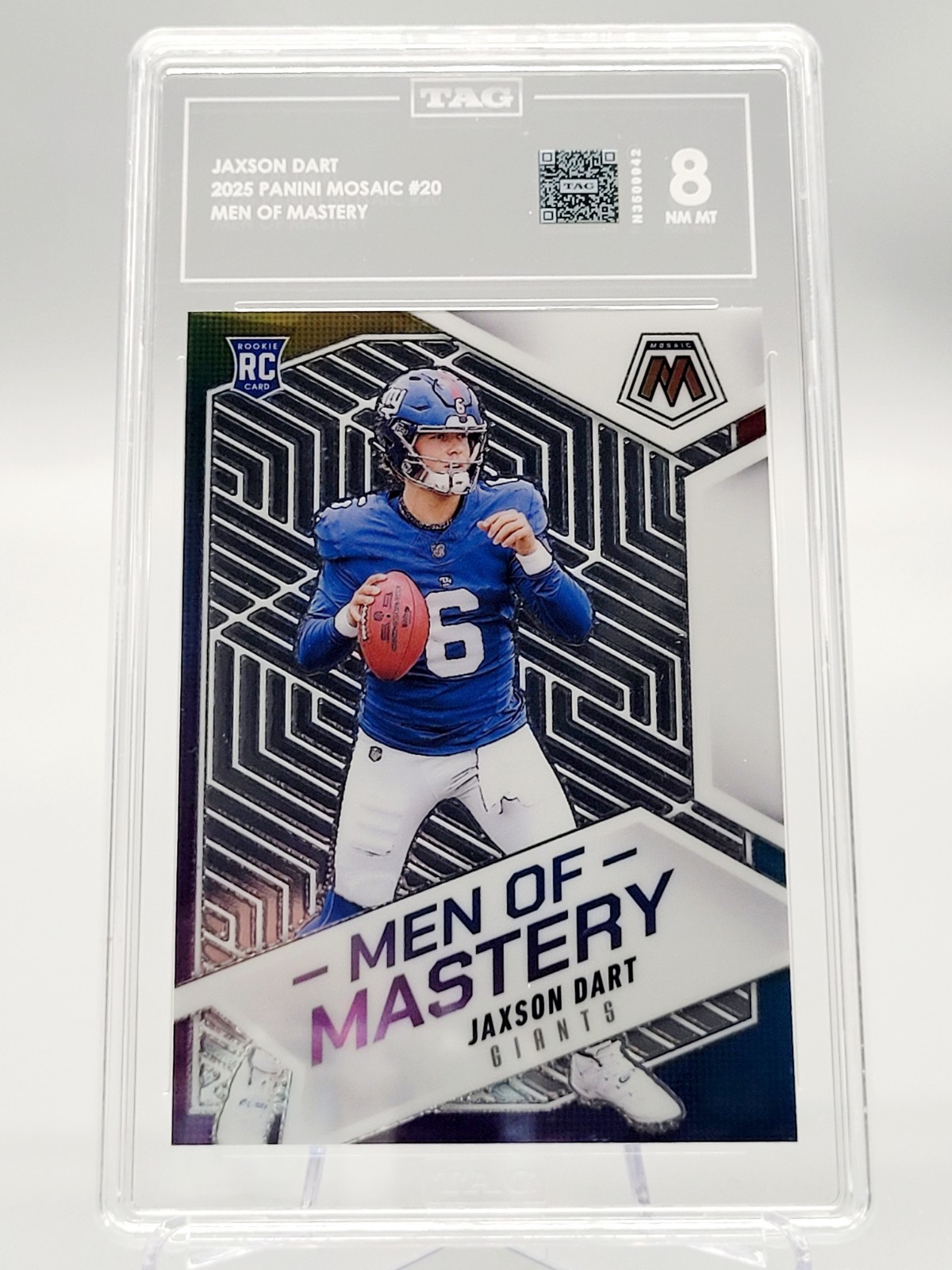 Jaxson Dart Panini Mosaic Men of Mastery #20 Base