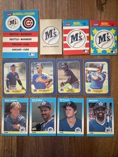 1986 1987 Fleer Mini Seattle Mariners Mark Langston Danny Tartabull Team Set Lot