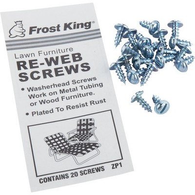 Frost King Outdoor Chair Webbing Screws (20-Pack) ZP1 Frost King ZP1