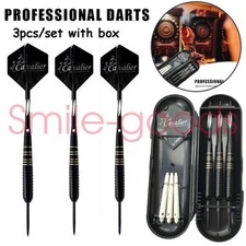 3PCS Tungsten Darts Steel Tips Set Professional Competition Needle with Case 23g