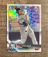 2018 Bowman Draft Chrome Refractor Ryder Green RC #BDC-84 New York Yankees