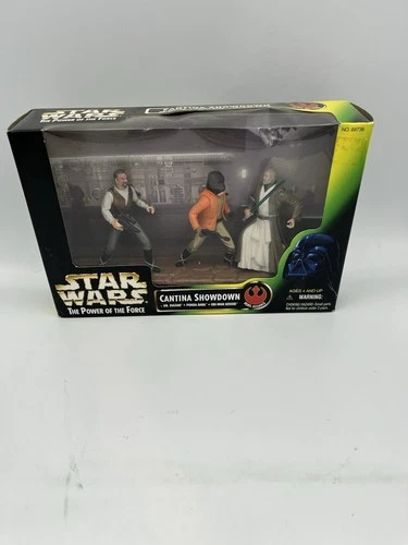 Star Wars -Power of the Force Action Figure 3-Pack Set CANTINA SHOWDOWN (Obi-Wan