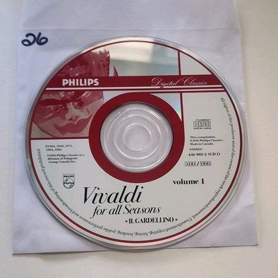 Philips Digital Classics Vivaldi ''for all Seasons'' Vol 1 CD 446 903-2 Disk Only