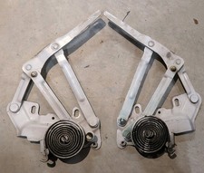 1994-2001 Dodge Ram 1500 Hood Hinges Pair Set Springs 2500 3500 Oem White