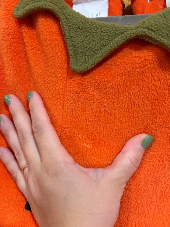 Disfraz de Halloween de calabaza Pottery Barn para niños talla 4-6 traje de peluche Jack O’Lantern Foto 3 de 4