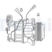 Kompressor Klimaanlage Delphi CS20482 FüR Volvo BA7 Ford Mondeo XC60 XC70 S80 4