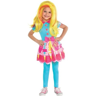 Nickelodeon Sunny Day stylist costume & Wig Halloween Toddler 3-4 Nino Stylist 