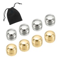 Hijab Magnetische Pins, 4 Paar Pinless Magnetischer Schal Clip, Silber, Gold