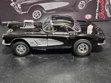 Acme 118 1961 Chevrolet Corvette Gasser Showtime In Black. A1800930 New