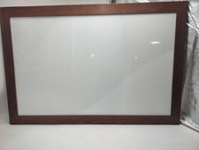 EXCELLO GLOBAL PRODUCTS WOODEN MAGNETIC DRY ERASE WHITEBOARD - TORCHED RUSTIC