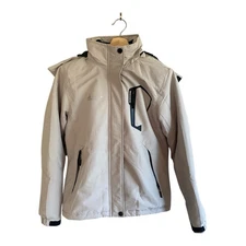 NWOT Moerdeng Jacket Men’s S Beige Ski Snow Waterproof Winter Mountain Hooded