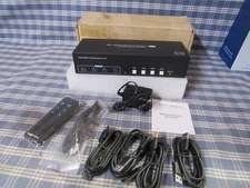 HDMI & DP KVM Switch 4x3 8K 60Hz USB 3.0 (Open Box Store Display) FREE SHIPPING.