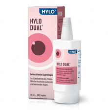 HYLO DUAL Eye Drops 10ml Intensive Lubricating Solution New Sealed 10ml