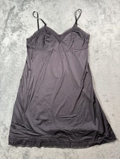 Vanity Fair Lingerie Slip Plus Size 22 Black Lace Adjustable Straps Style 10-103