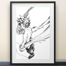 Deku Art by Horikoshi - 11x17" Print - My Hero Academia Boku No anime