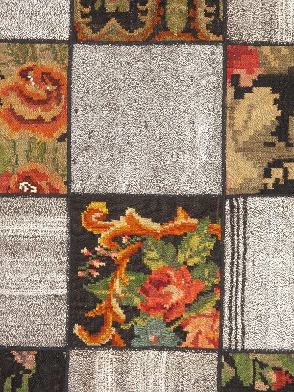 Vintage Hand Woven Traditional Kilim Rug 3'7" x 4'11" Oriental Wool Carpet - Image 4 of 4