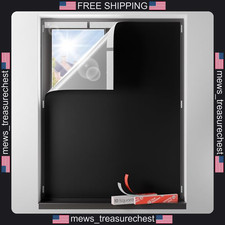 Blackout Curtains for Bedroom 36x48 Inches Portable with Heat-Resistant Magic