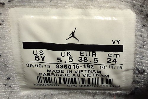 Nike Air Jordan 4 Retro White Cement 2016 Shoes GS 6Y 836016-192 - Picture 16 of 16