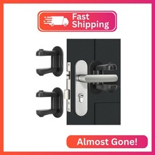 BiSiViO Child Proof Door Lever Lock, 2 Pack Door Locks for Kids Safety, Door Kno