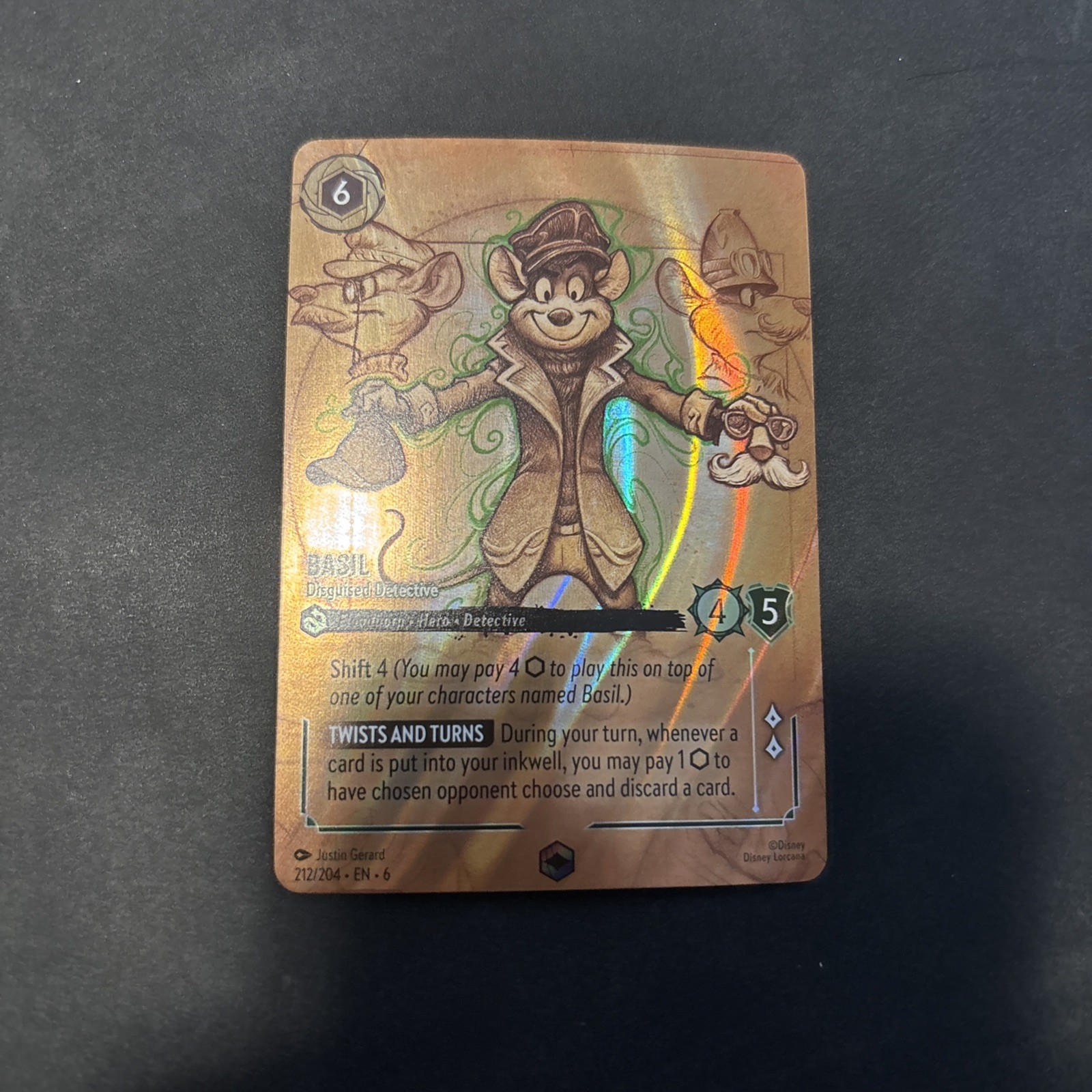 Basil - Disguised Detective (Enchanted) 212/204 Azurite Sea Holo