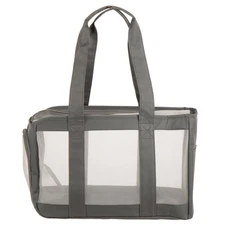 FurHaven Pet Products Medium Durable Mesh Soft-Sided Pet Tote Carrier, Gray