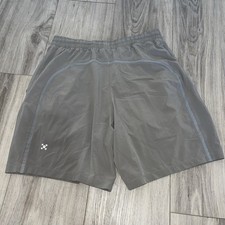 Lululemon Pace Breaker Lined Running Training 7" Shorts Gray Men's Medium