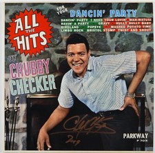 Chubby Checker JSA Signed Autograph Album Record LP All The Hits Chubby Checker JSA Signed Autograph Album Record LP All The Hits