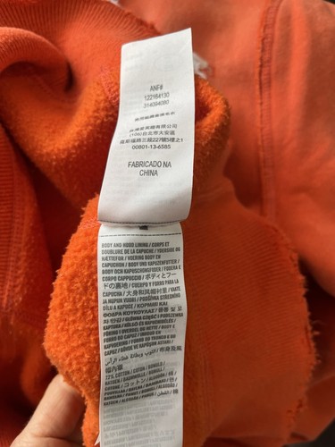 Abercrombie & Fitch Muscle Orange Hoodie Size Small ✨PRICE DROP✨ - Picture 11 of 15