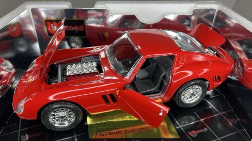 1:18 Bburago Ferrari 250 GTO 1962 Red Diecast Car Model Car Toy Car Burago