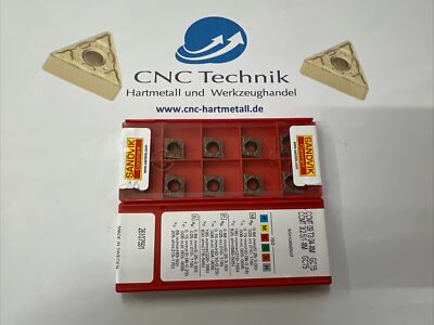 10 Stück Sandvik CCMT 09T304-XM GC15, Wendeschneidplatten,Wendeplatten