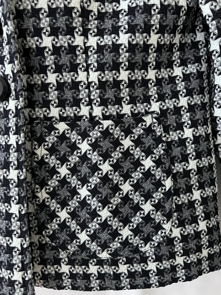 Giorgio Sant'Angelo женщин темно-синий/серый/белый узор куртка + юбка комплект размер 6P  - Изображение 4 из 4