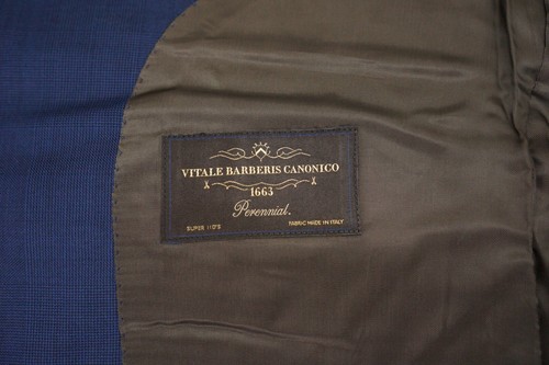 Tuta Uomo Tuta Lazio Lana Perenne Vitale Barberis Super 110s EU50 UK/US40 - Foto 16 di 23