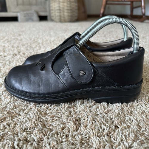 Finn Comfort Germany Women's Black Mary Jane Shies Size EU 38 US 7-7.5 - Picture 3 of 9